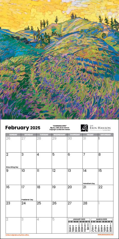 2025 Wall Calendar - California Vistas Image 3